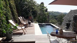 Old house with swimming pool La Vinzelle - 0