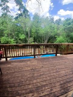 Serene Forest Retreat Home with Waterfall Pool, Creek & canoe Access near Houston, Grimes County, Texas - 3