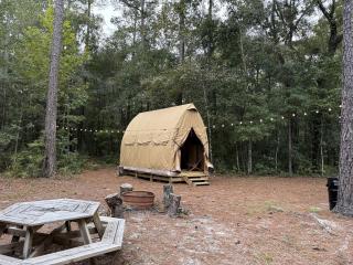 Cozy Luxury Canvas Cabin with Private Fire Pit and Outdoor Grill Near Branchville, South Carolina - 0