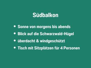 SONNENSEITE Schonach - Private Infrarot-Sauna - ruhige Schwarzwald-Ferienwohnung nahe Triberg - 2 Schlafzimmer auf 2 Etagen - Balkon mit Weitblick - bis 4 Gäste - Parkplatz - 4
