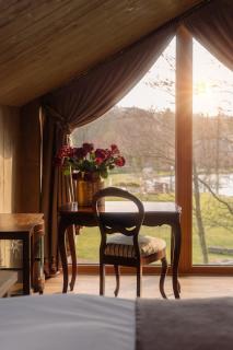 CHATY U HARREGO NAD STAWEM SPA sauna, balia, rowery, klimatyzacja, - 1