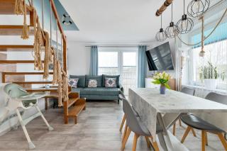 Dwupoziomowy Apartament w Nadmorskim Klimacie z Balkonem by Noclegi Renters - 5