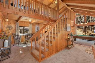 Enchanted Forest Super Cozy Cabin on 2 Acres Sledding Hills Tree Swing Pool Table - 7