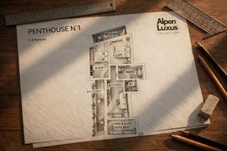 PENTHOUSE N'1 with Balcony, Sauna & Whirlpool Access by AlpenLuxus Collection - 5