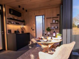 Stylish Mirrored Cabin with Hot Tub & Sauna - 7
