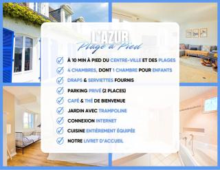 L'Azur - Jardin, Plage à Pied & Parking Privé - 9