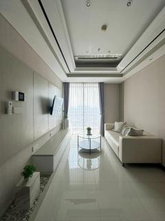 Casablanca mall connected chitani tower new 2 bedroom apartment 73sqm luxurious furniture new best facilities building casa grand hotel grade - 9