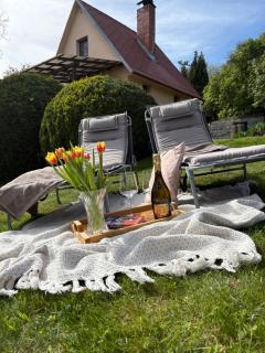 Domek u Prahy se zahradou, krbem & bazénem -------Cottage near Prague with garden, fireplace & pool - 9