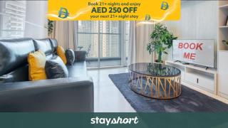 Free housekeeping visits during your stay - StayShort - Awesome Studio Apartment with Burj Khalifa View at Business Bay - 0