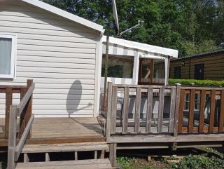 mobilhome Pont Aven 3chbres 152 avec grande terrasse fermée - 9
