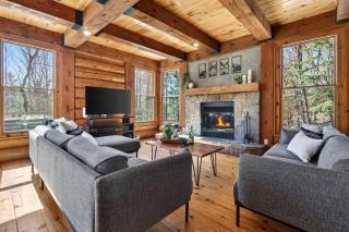 NEW! Timber Chalet w/ Hot Tub • Forest Views - 3