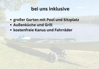 Cottage an der Müritz - großer Garten mit Pool - Außenküche und Grill - Kanus und Fahrräder kostenfrei - Buchholz - 9