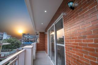 The Brick House! Stylish Furnished 1BHK with Living, Kitchen and Balcony - 7