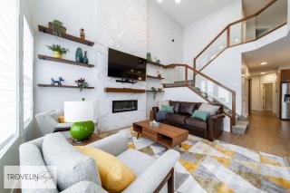 Group Retreat near West Edmonton Mall with Hot Tub, 3 Lounges & Fire Table - 0