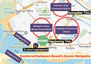Hongdae#Hapjeong Station 7 minutes #Room7 #imagined Mansion #Spacious Living Room#Large Room#Exclusive Use#Designer Accommodation - 8
