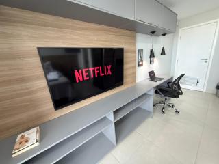 Flat moderno Ilha do Leite WiFi vaga conforto e ótima localização - 7