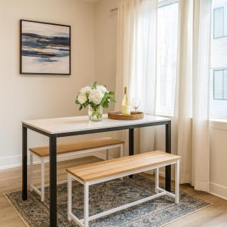 Bright 2BR Apt ,Queen Bed ,Wi-Fi , Free Parking - 3