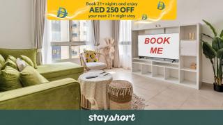 Free housekeeping visits during your stay - StayShort - 1 Bed in Dubai Land that Sleeps 2 with Balcony - 9