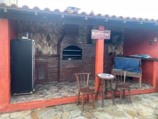 Casa ampla pé na areia a 100 passos do mar com roupa de cama, salão de jogos, churrasqueira e piscina - 5