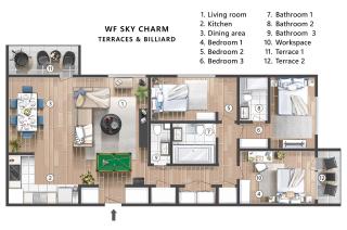 WF Sky Charm with Terraces & Billiard - Belgrade - 4