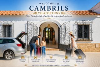 Cambrils Beach - 8 min to Beach - AC - WiFi - Terrace - 8 Guests - 0