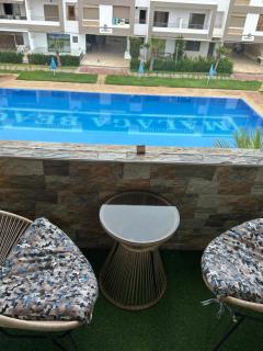 Bel studio Mansouria vue sur piscine - 0