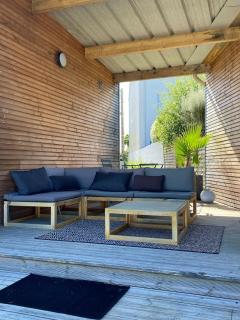 Studio avec pergola sur grand jardin - 9