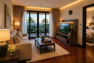 Palm Escape Beachfront 1BR in Royal Amwaj Burj View & Private Balcony - 5