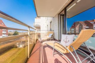 Strandnixe 204 mit 2 Schlafzimmer, Fahrstuhl, 3 x TV und Westbalkon,Geschirrspüler , PKW Stellplatz, Wlan ! - 5
