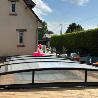 GITE 4 MN DE LA mer et cabourg, piscine, cheminée, table de ping pong, balançoire - 5