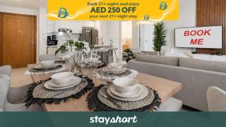 Free housekeeping visits during your stay - StayShort - Restful 1-Bedroom Apartment at Al Andalus in Jumeirah Golf Estates - 9