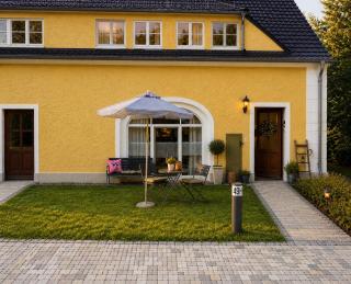 Alter Gutshof Kromlau Direkt am Schloss und Rhododendronpark, Terasse und Parkplatz - 7