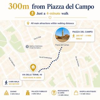 300m Da Piazza Del Campo con Drink di Benvenuto - 9