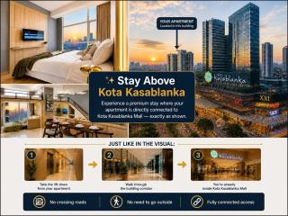 Solana By SanLiving - 2BR - Direct Access Mall Kota Kasablanka - Jakarta - 7