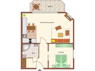 Haus Dünenglück Whg. 22, Seesicht - 4