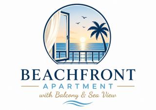 Beachfront Apartment with Balcony & Sea View - 0