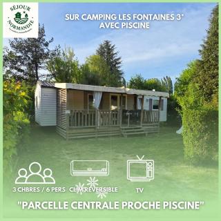 Séjour Normandie - Mobilhome confort 3ch-6p avec TV-clim dans l'Eure - 0