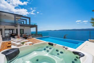 Luxurious beachfront villa Hrid with with Jacuzzi, infinity pool - 0