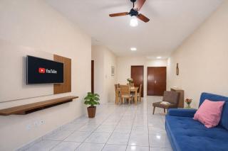 Apto completo espaçoso e térreo no Centro com 2 Quartos Casal ArCond WiFi 400M Home Office Cozinha Maq Lavar e Garagem em Dourados - 0