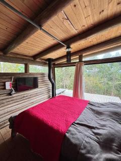Cabana rustica logcabin com banheira aquecida - 9
