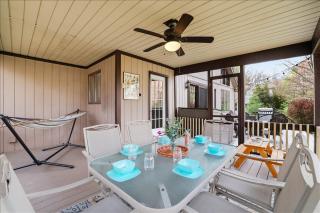 Pool Beach Access Teepee Stone Fireplace - 6