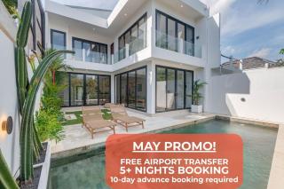 Beach view 2BR Villa Nam with pool, Seseh beach - 0