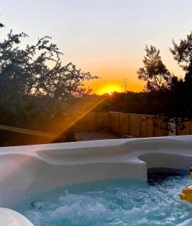 Luxury Hilltop Safari Tent with Private Hot Tub near Lake Travis in Marble Falls, Texas - 6