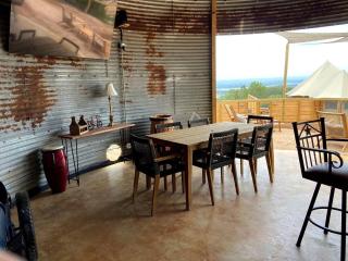 Luxury Hilltop Safari Tent with Private Hot Tub near Lake Travis in Marble Falls, Texas - 3