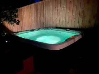 Scenic Hill Country Safari Tent Retreat with Hot Tub near Lake Travis in Marble Falls, Texas - 9