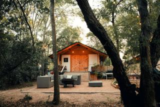 Cozy Lakefront Glamping Cabin with Private Patio near Austin, Texas - 0