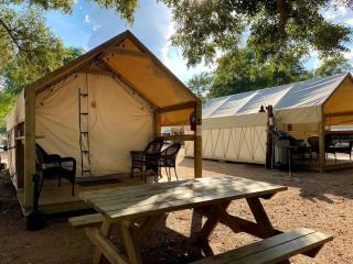Safari Tent Nature Escape on the San Marcos River: Perfect for a Glamping Vacation near Kingsbury, Texas - 5