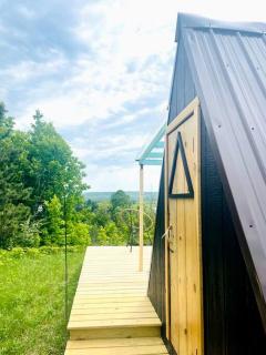 A-Frame Serenity: Tiny Cabin with Panoramic Scenery in Michigan's Tranquil Setting - 1