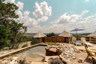 Romantic Hilltop Safari Glamping Tent with Lake Views near Lake Travis in Marble Falls, Texas - 3