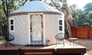 Colorful and Fully Equipped Yurt by Lake Travis For an Unforgettable Lakeway Glamping Escape, Texas - 0